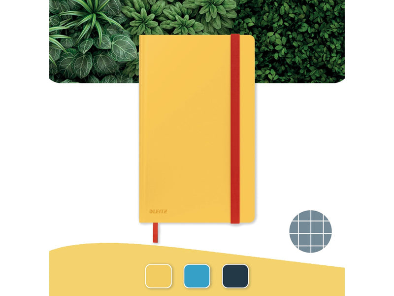 Leitz  Cosy Notizbuch A5 kariert, Hardcover Warmes Gelb