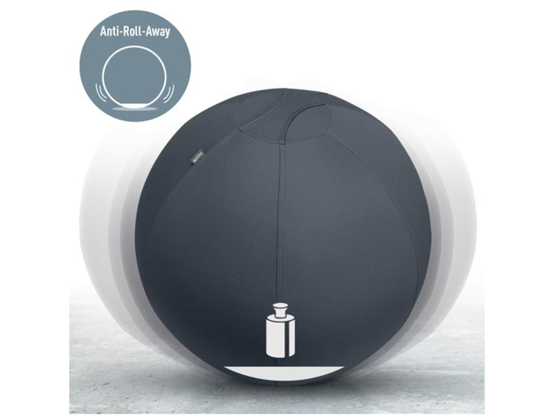 Leitz  Ergo Active Sitzball mit Anti-Wegroll-Design, 55cm Dunkelgrau