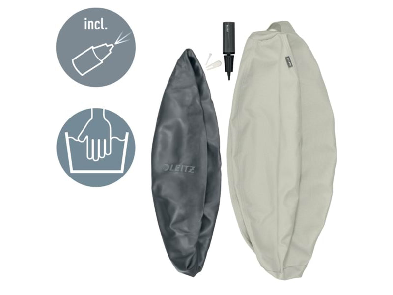 Leitz  Ergo Active Sitzball mit Anti-Wegroll-Design, 65cm Grau