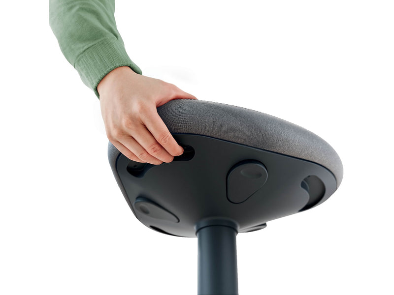 Leitz Ergo Active Sitzhocker mit Komfortsitz, Dunkelgrau