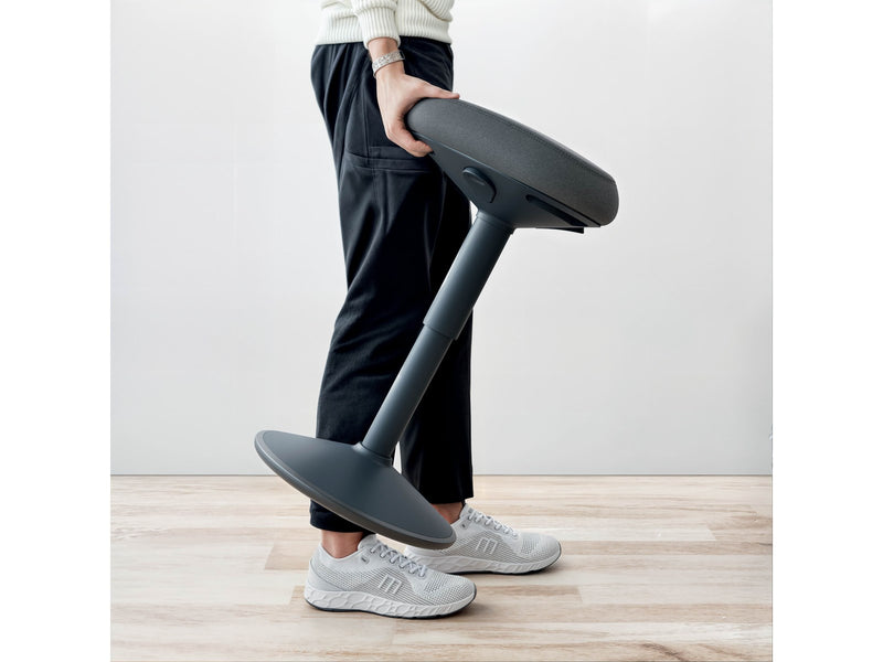 Leitz Ergo Active Sitzhocker mit Komfortsitz, Dunkelgrau