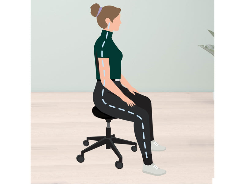 Leitz  Ergo Active Sitzhocker mit Rollen und Komfortsitz