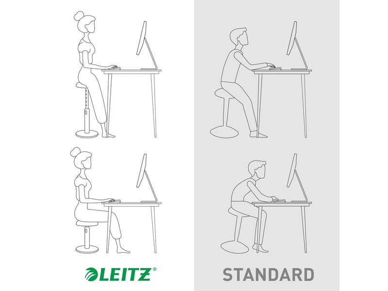 Leitz  Ergo Cosy Active Sitz- & Stehhocker 2-in-1 Warmes Gelb