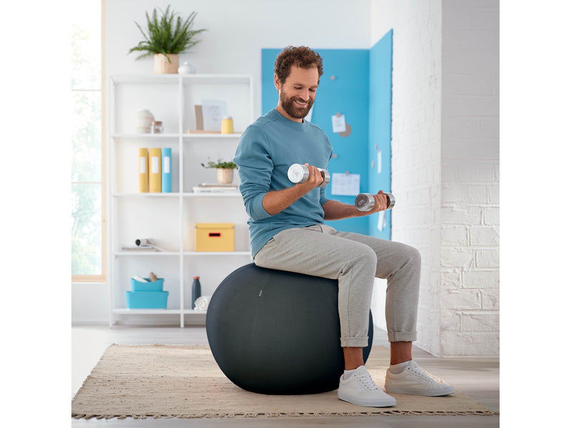 Leitz  Ergo Cosy Active Sitzball für aktives Sitzen Samtgrau
