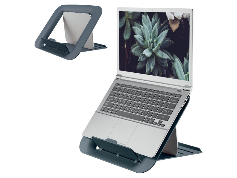 Leitz Ergo Cosy Höhenverstellbarer Laptopständer, 80% Recycelter Kunststoff, Samtgrau