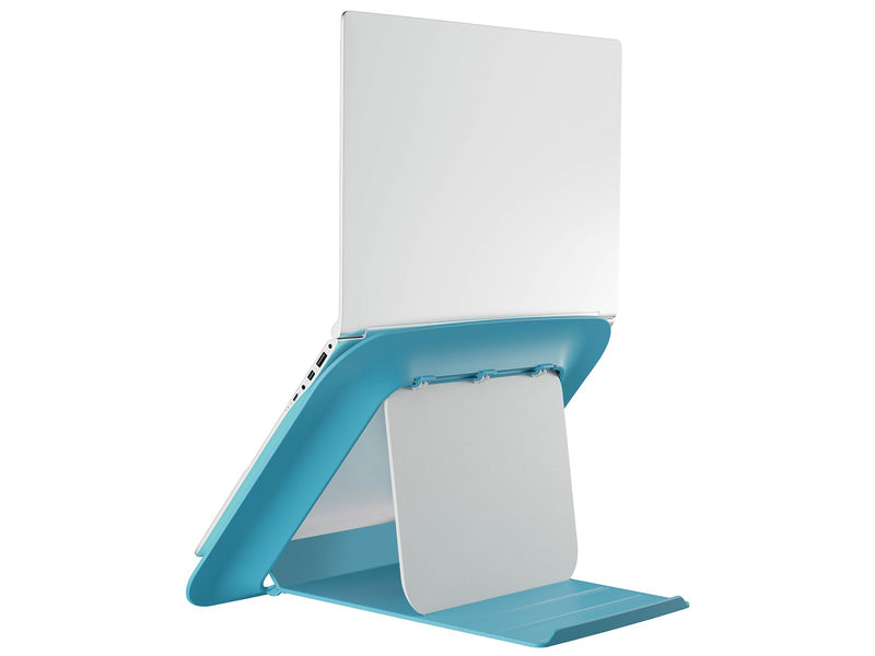 Leitz Ergo Cosy Höhenverstellbarer Laptopständer, 80% Recycelter Kunststoff, Sanftes Blau
