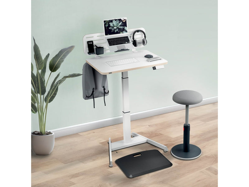 Leitz Ergo Kleiner Elektrischer höhenverstellbarer Sitz-/Steh-Schreibtisch mit Aufsteh-Erinnerung Gamer Tisch