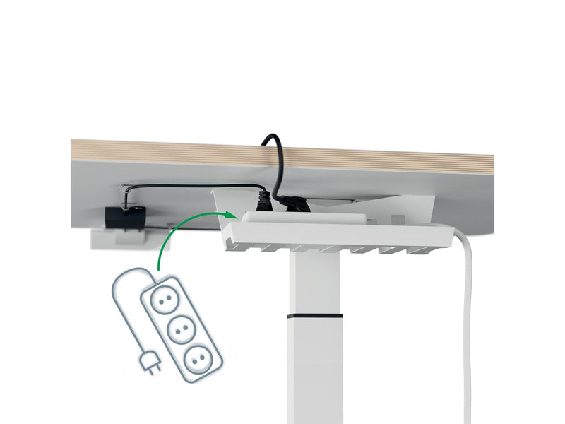 Leitz Ergo Kleiner Elektrischer höhenverstellbarer Sitz-/Steh-Schreibtisch mit Aufsteh-Erinnerung Gamer Tisch