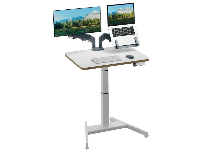Leitz Ergo Kleiner Elektrischer höhenverstellbarer Sitz-/Steh-Schreibtisch mit Aufsteh-Erinnerung Gamer Tisch