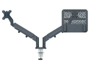 Leitz Ergo Platzsparender Dual Monitorarm mit Laptophalterung