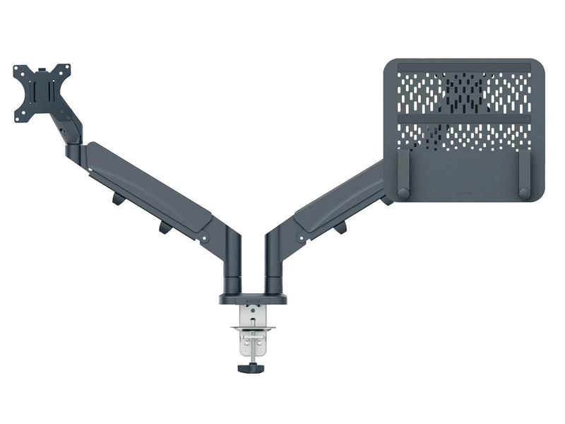 Leitz Ergo Platzsparender Dual Monitorarm mit Laptophalterung