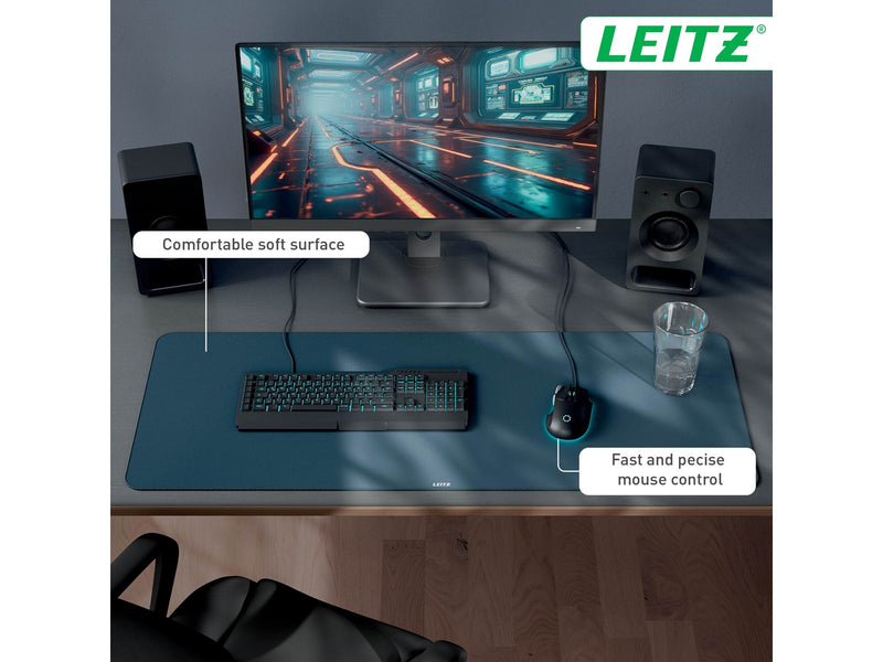 Leitz  Gaming Mauspad extra groß, Dunkelgrau
