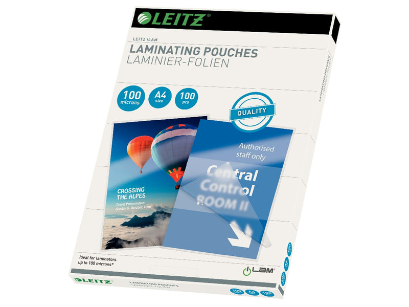 Leitz Heißlaminierfolien A4, 100 mic