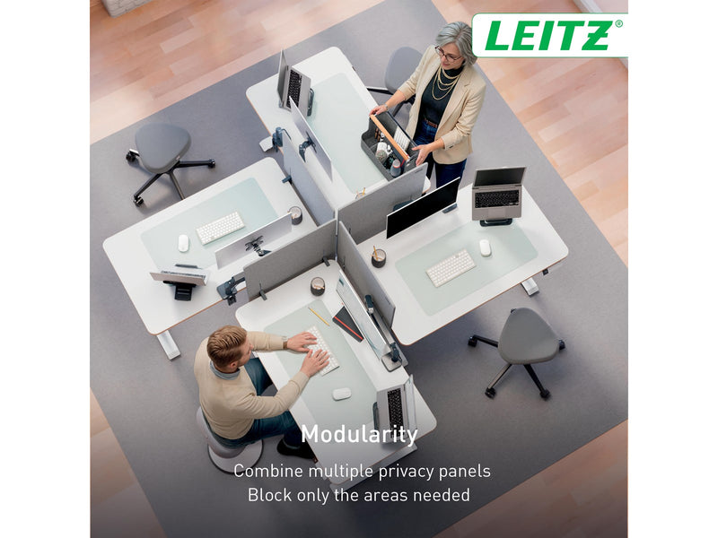 Leitz Höhenverstellbare Tischtrennwand, 60 x 70 cm