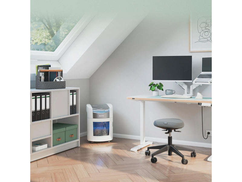 Leitz IQ OptiMax Autofeed Home Office 150 Mikroschnitt Aktenvernichter P-5