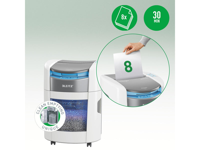 Leitz IQ OptiMax Autofeed Home Office 150 Partikelschnitt Aktenvernichter P-4