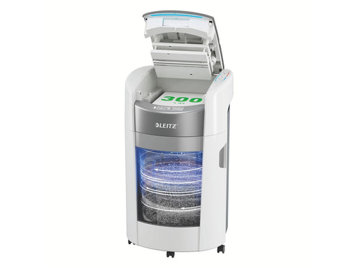 Leitz IQ OptiMax Autofeed Office 300 Mikroschnitt Aktenvernichter P-5