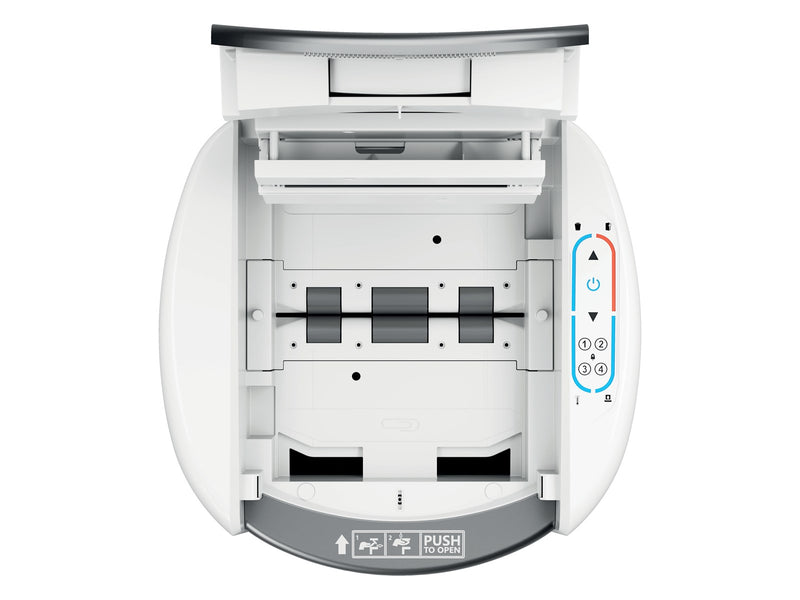 Leitz IQ OptiMax Autofeed Office 300 Mikroschnitt Aktenvernichter P-5
