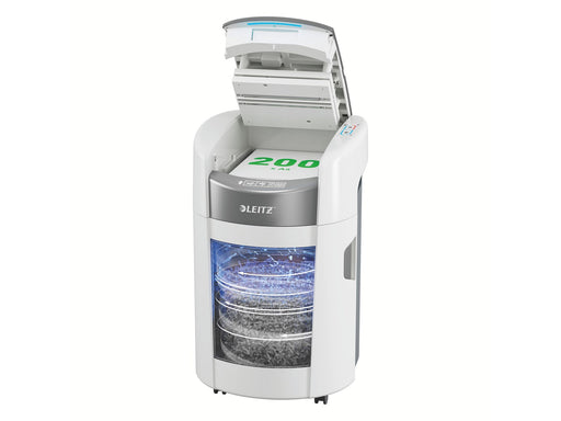 Leitz IQ OptiMax Autofeed Small Office 200 Partikelschnitt Aktenvernichter P-4