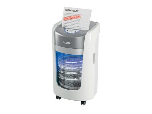 Leitz IQ OptiMax Home Office 225 Mikroschnitt Aktenvernichter Sicherheitsstufe P-5 15L - Weiß