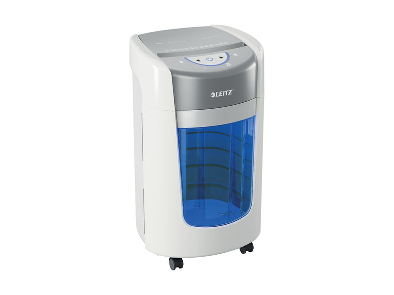 Leitz IQ OptiMax Home Office 225 Mikroschnitt Aktenvernichter Sicherheitsstufe P-5 15L - Weiß