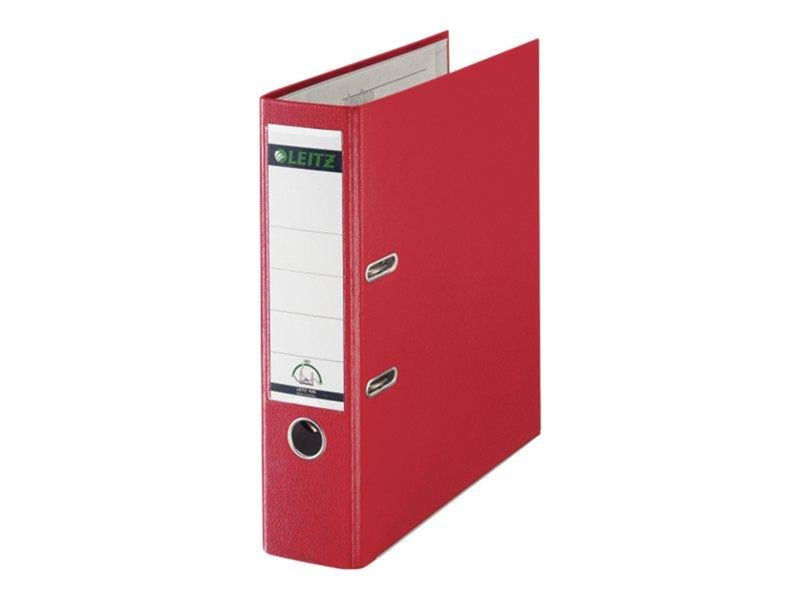 Leitz Lever Arch File  180° PP A4/80 mm Red