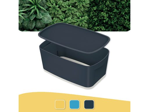 Leitz  MyBox Cosy Klein mit Deckel, Aufbewahrungsbox Samtgrau