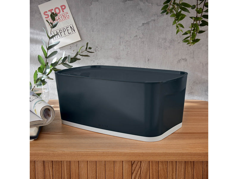 Leitz  MyBox Cosy Klein mit Deckel, Aufbewahrungsbox Samtgrau