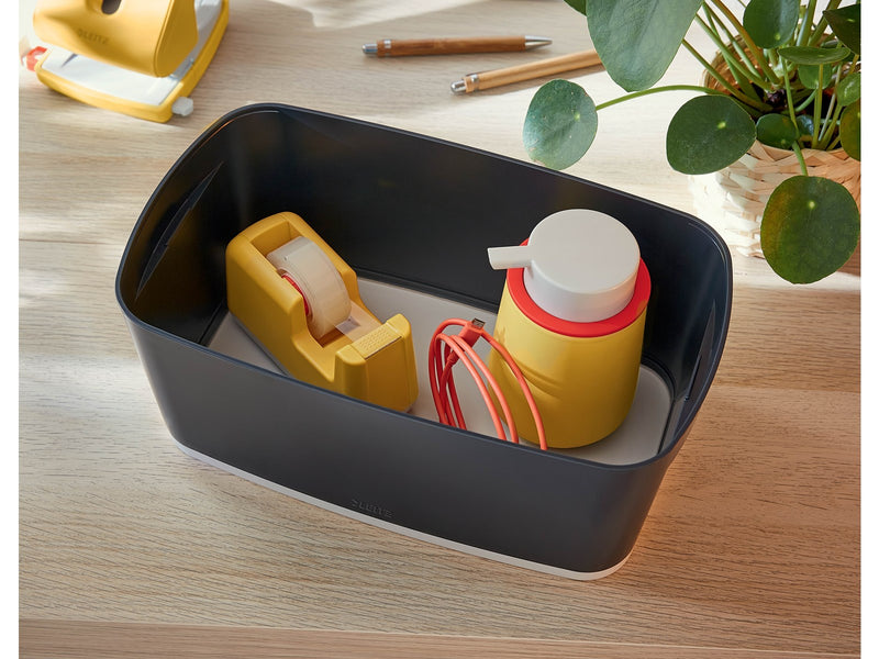 Leitz  MyBox Cosy Klein mit Deckel, Aufbewahrungsbox Samtgrau