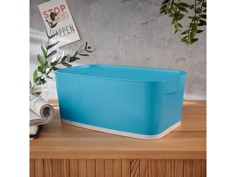 Leitz  MyBox Cosy Klein mit Deckel, Aufbewahrungsbox Sanftes Blau