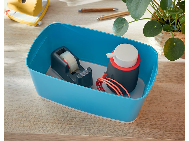 Leitz  MyBox Cosy Klein mit Deckel, Aufbewahrungsbox Sanftes Blau