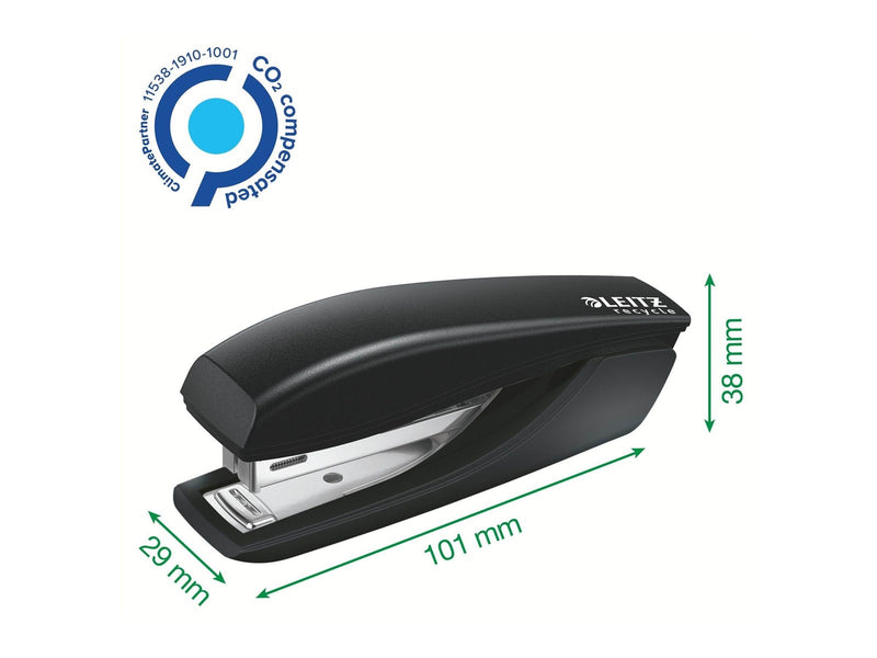 Leitz NeXXt Recycle Mini-Heftgerät, Schwarz