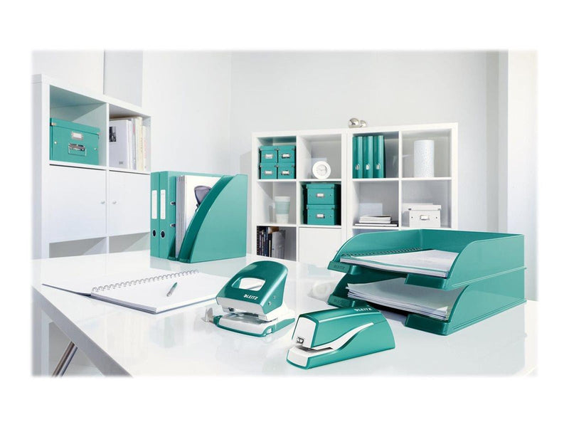 Leitz  NeXXt WOW Elektrisches Heftgerät kontaktlos Eisblau