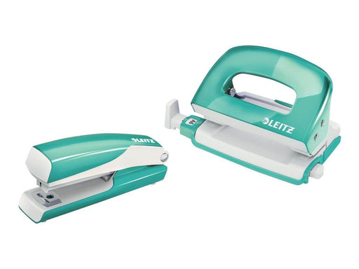 Leitz  NeXXt WOW Set Mini-Heftgerät und -Locher Eisblau