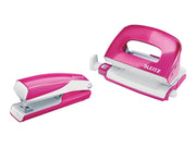 Leitz  NeXXt WOW Set Mini-Heftgerät und -Locher Pink