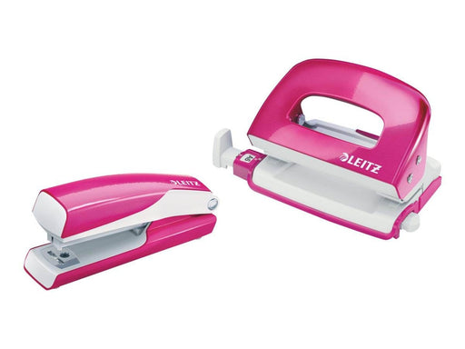 Leitz  NeXXt WOW Set Mini-Heftgerät und -Locher Pink