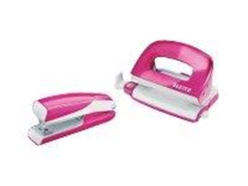 Leitz  NeXXt WOW Set Mini-Heftgerät und -Locher Pink