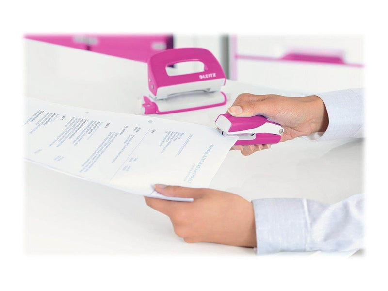 Leitz  NeXXt WOW Set Mini-Heftgerät und -Locher Pink