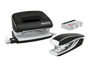 Leitz  NeXXt WOW Set Mini-Heftgerät und -Locher Schwarz