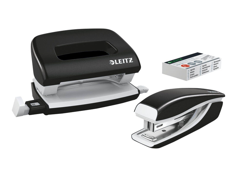 Leitz  NeXXt WOW Set Mini-Heftgerät und -Locher Schwarz