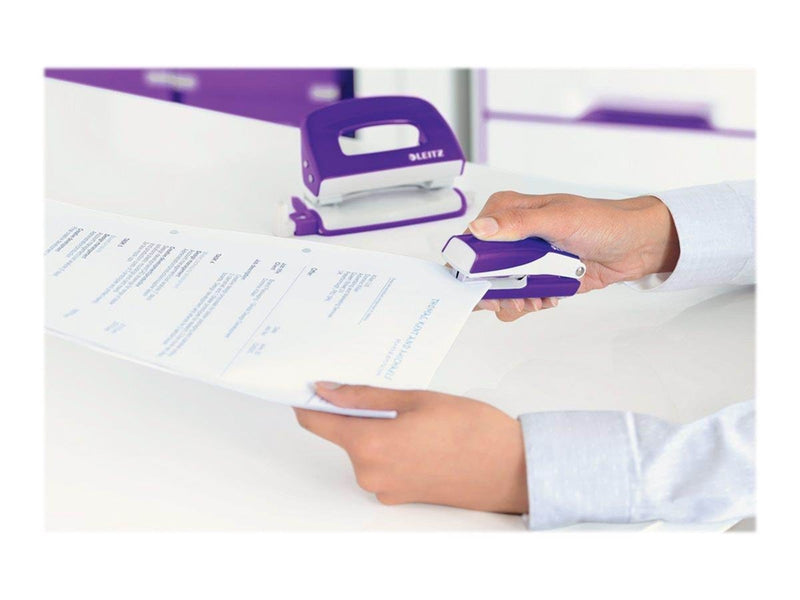 Leitz  NeXXt WOW Set Mini-Heftgerät und -Locher Violett