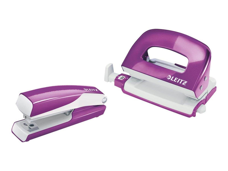 Leitz  NeXXt WOW Set Mini-Heftgerät und -Locher Violett