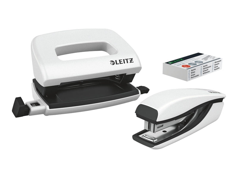 Leitz  NeXXt WOW Set Mini-Heftgerät und -Locher Weiß