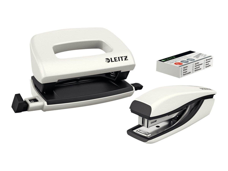 Leitz  NeXXt WOW Set Mini-Heftgerät und -Locher Weiß