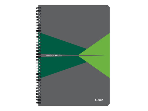 Leitz Office Collegeblock A4 liniert, spiralgebunden mit PP-Einband, grün