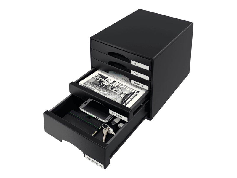 Leitz  Plus Schubladenbox Schwarz
