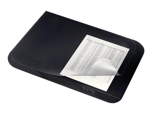 Leitz Plus desk pad - 40 x 53 cm - polyvinyl chloride (PVC) - black