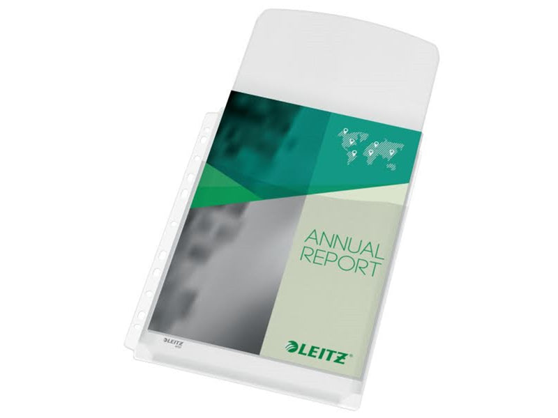 Leitz Premium Maxi Prospekthülle mit Klappe A4, 48% Pre-Consumer-Recycling-Kunststoff
