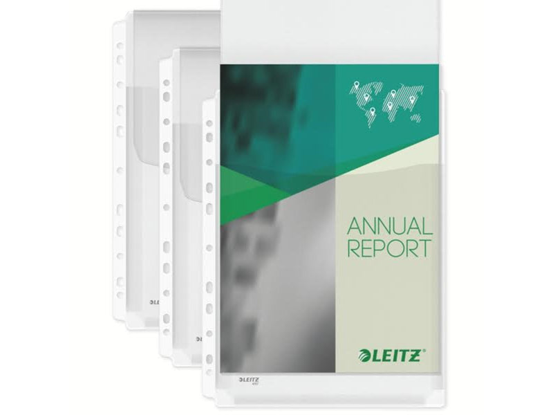 Leitz Premium Maxi Prospekthülle mit Klappe A4, 48% Pre-Consumer-Recycling-Kunststoff