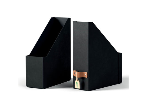 Leitz  Puro Stehsammler, 100% Recyclingkarton, 2er-Pack, Schwarz